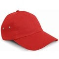 Result Headwear Plush Cap 6 Panel Low Profile Pre-Curved Peak Adjustable Buckle