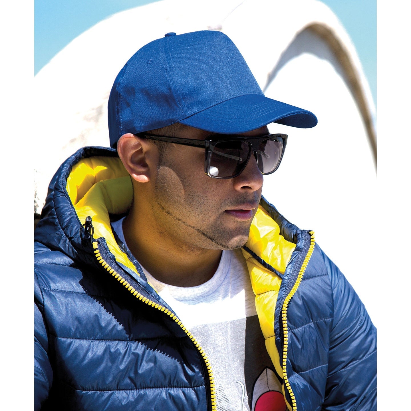 Result Headwear Houston 5-Panel Cap Lightweight Recycled PU Adjustable Size