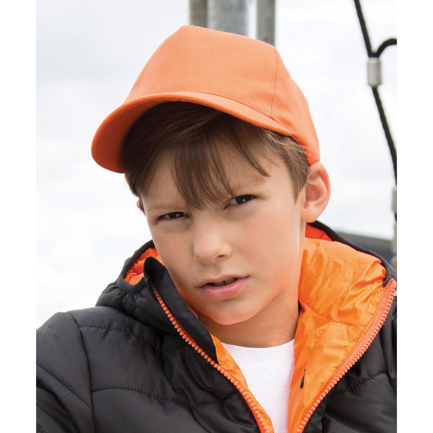 Result Headwear Boston Junior Polycotton Cap 65/35 5 Panel Kids Sports Hat