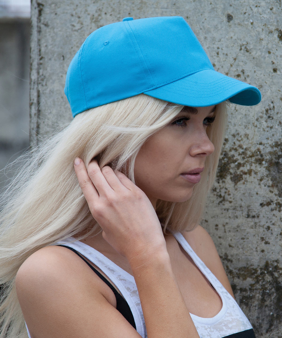 Result Headwear Boston 5-Panel Cap Polycotton Seamless Front Adjustable