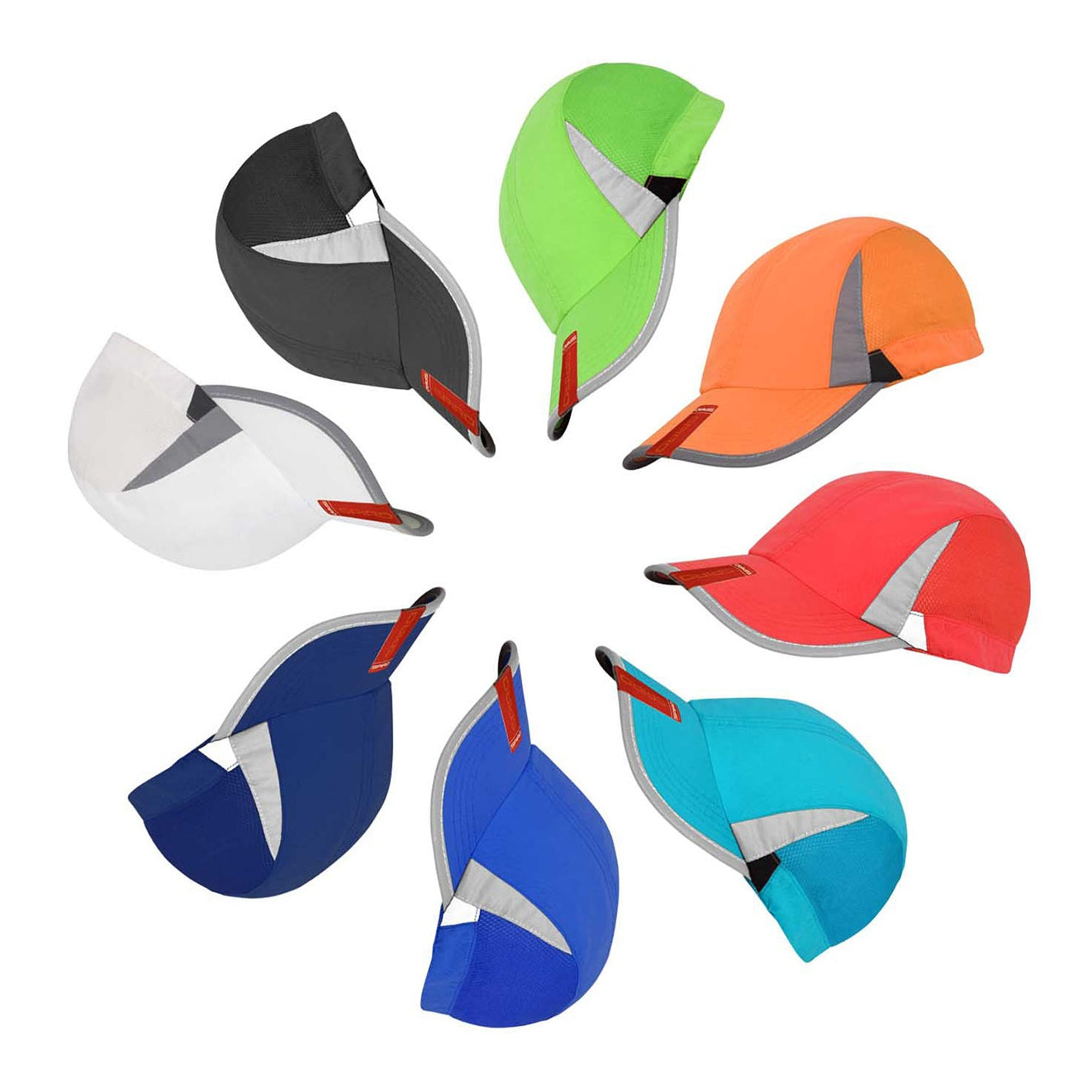 Result Headwear Featherweight Sport Cap Low Profile Quick Dry Reflective Detail
