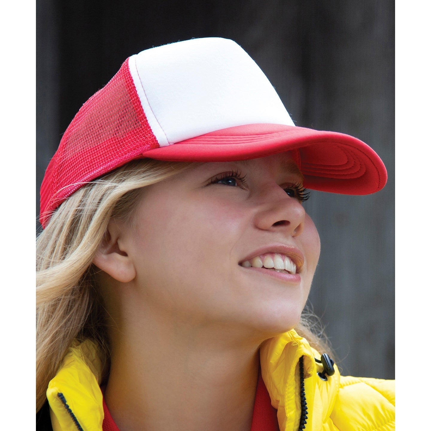 Result Headwear Core Detroit Neon Mesh Trucker Cap Snapback Adjustable One Size