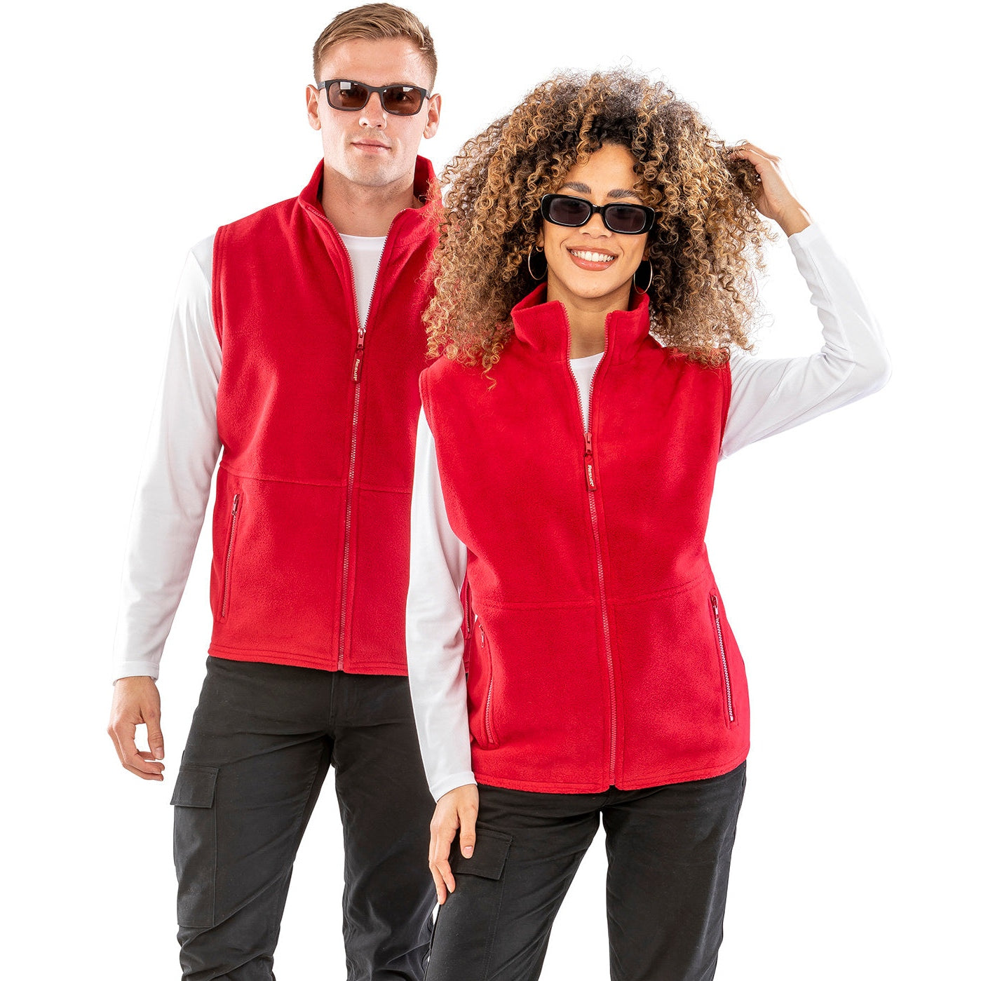 Result Polartherm Bodywarmer Fleece 330g/mÂ² Anti-Pill Zip Pockets Unlined