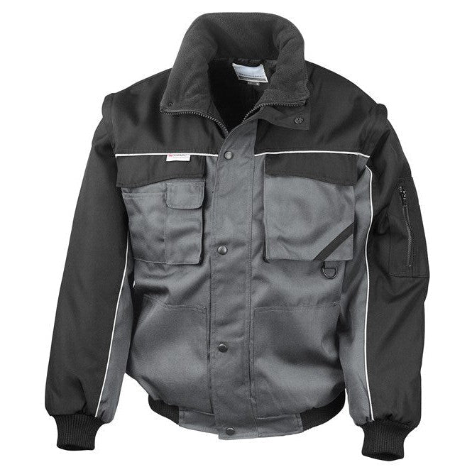 Result Workguard Heavy-Duty Pilot Jacket Zip Sleeve Water Repellent Blouson