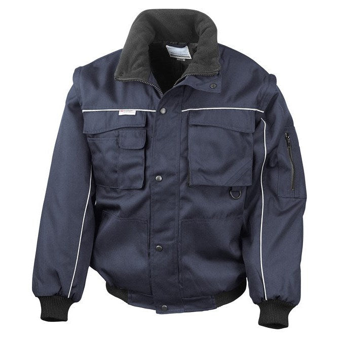 Result Workguard Heavy-Duty Pilot Jacket Zip Sleeve Water Repellent Blouson