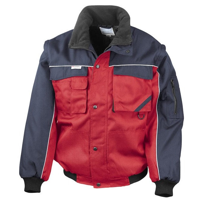 Result Workguard Heavy-Duty Pilot Jacket Zip Sleeve Water Repellent Blouson