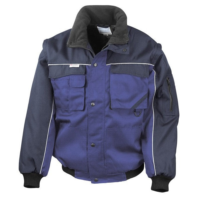 Result Workguard Heavy-Duty Pilot Jacket Zip Sleeve Water Repellent Blouson