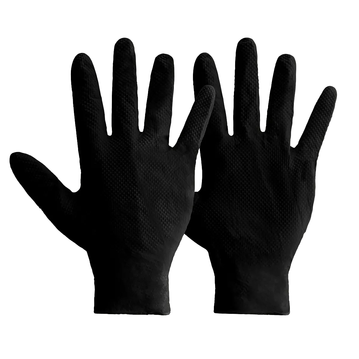 Predator Black Nitrile Grip Gloves 5.2 Mil Powder Free Touch Screen 50 Pack