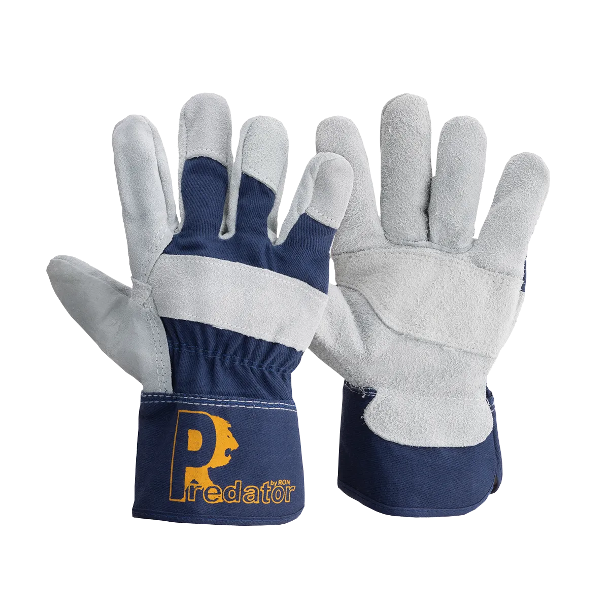 Predator Rigger Gloves Split Leather Durable Pasted Cuff Cotton Liner EN388