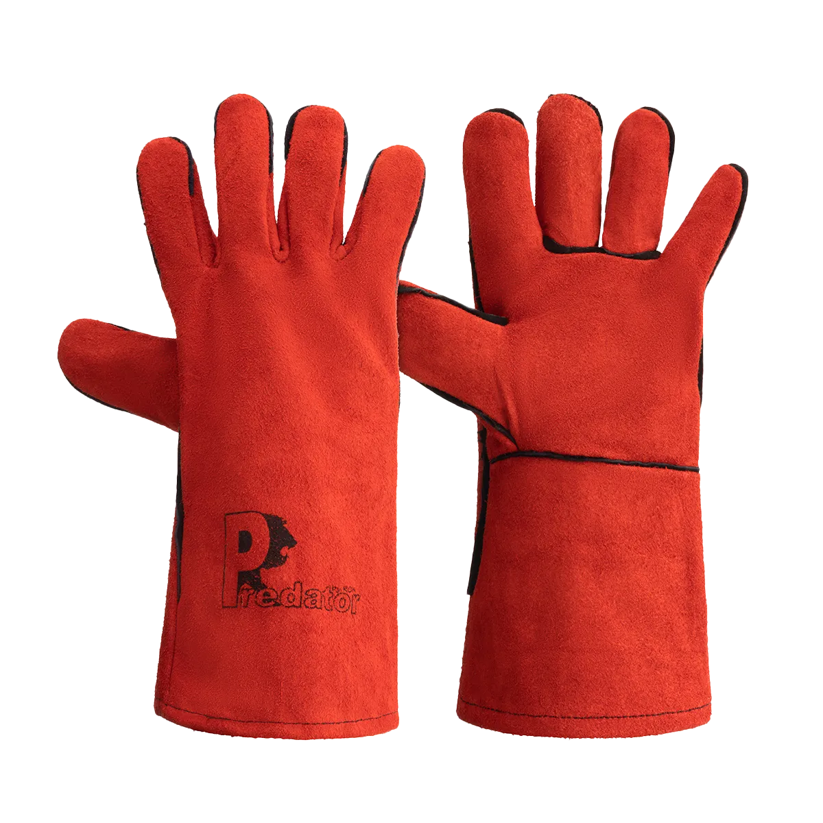 Predator Lightning Mig Gauntlet Gloves Split-Leather Cotton Liner EN Standards