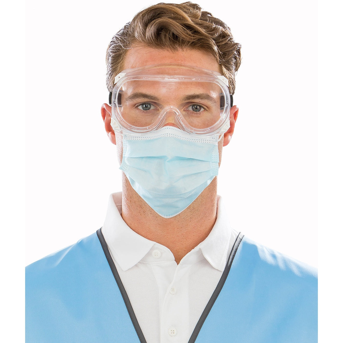 Result Essential Hygiene PPE Medical Splash Goggles Anti-Fog Panoramic Lens