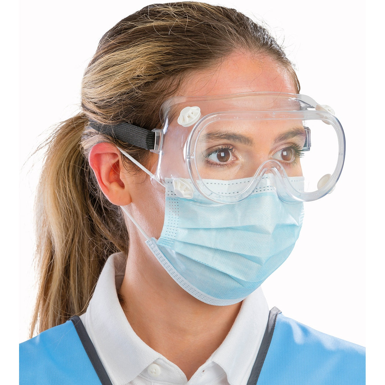 Result Essential Hygiene PPE Medical Splash Goggles Anti-Fog Panoramic Lens