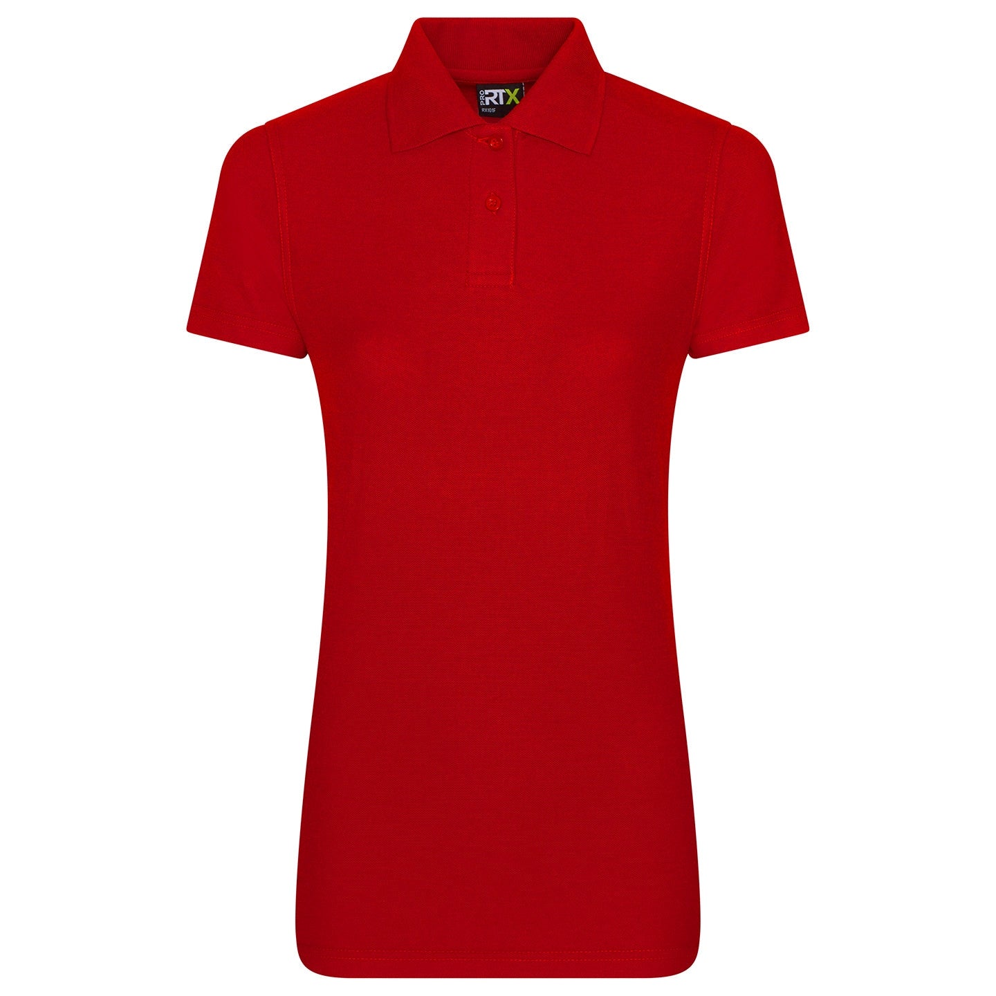 Prortx Women's Pro Polo Shirt Red Feminine Fit Durable Workwear Uniform XS-4XL