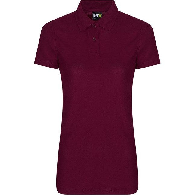 Prortx Women's Pro Polyester Polo Modern Fit Twin-Button Pique Knit Top
