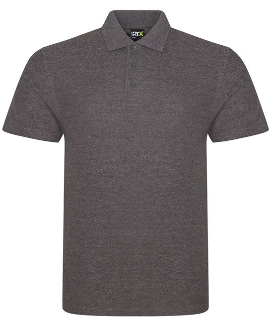 Prortx Pro Polo Charcoal Workwear Uniform Twin-Needle Stitching Durable Fit