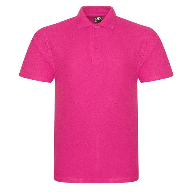 Prortx Pro Polo Fuchsia Workwear Uniform Twin-Needle Stitching Durable Fit
