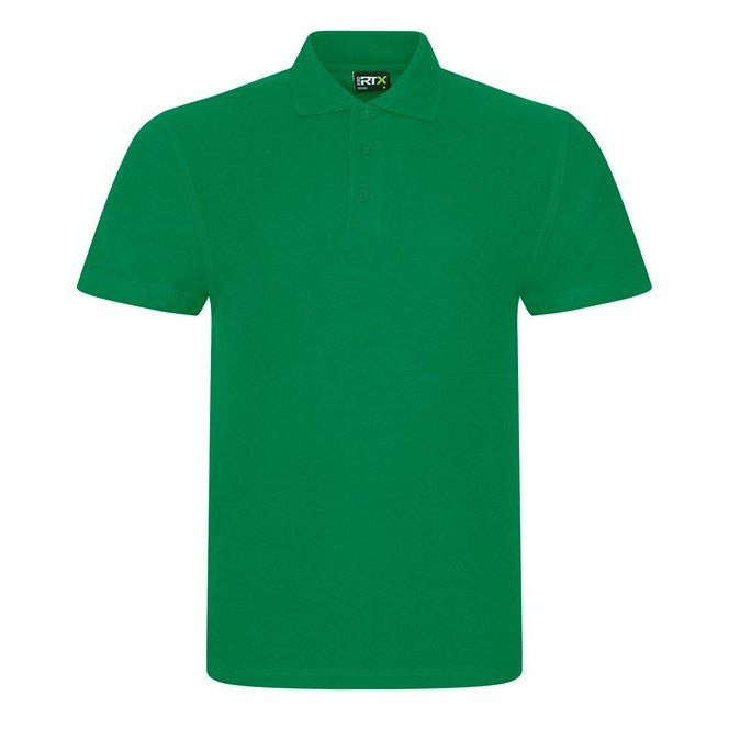 Prortx Pro Polo Kelly Green Durable Workwear Uniform Ribbed Collar Various Sizes