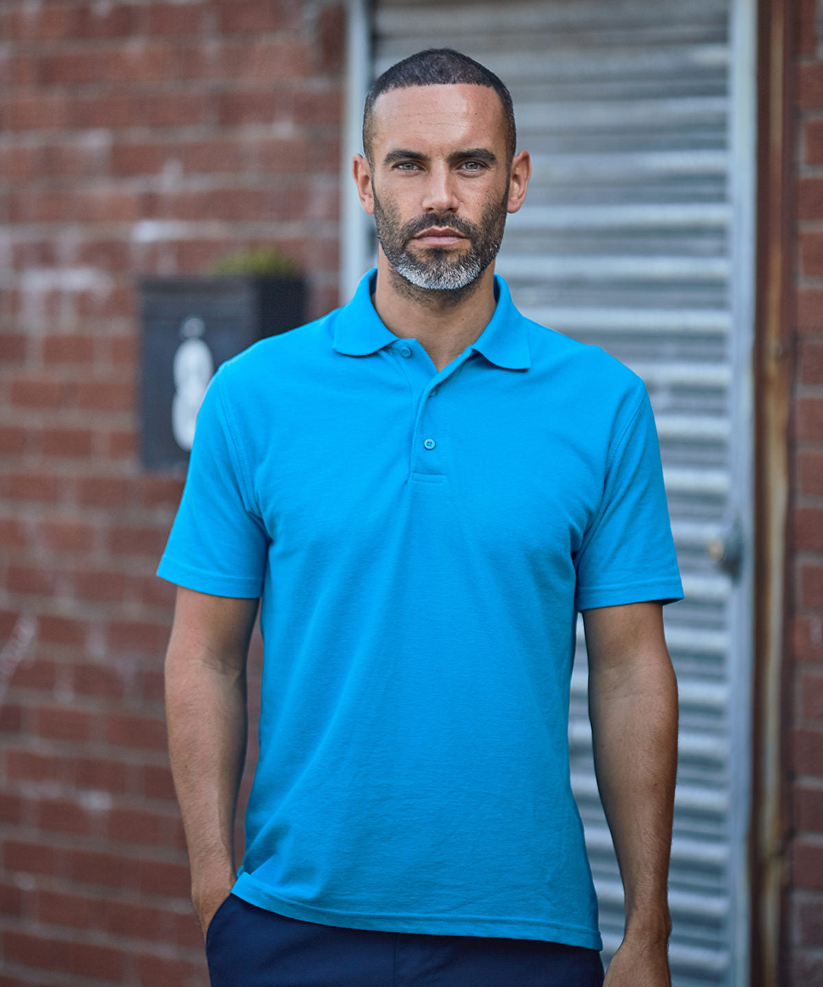 Prortx Pro Polo Charcoal Workwear Uniform Twin-Needle Stitching Durable Fit