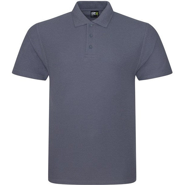 Prortx Pro Polo Solid Grey Workwear Uniform Twin-Needle Stitching Durable Fit