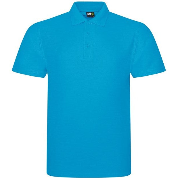 Prortx Pro Polo Shirt Turquoise Durable Workwear Uniform Ribbed Collar XS-8XL