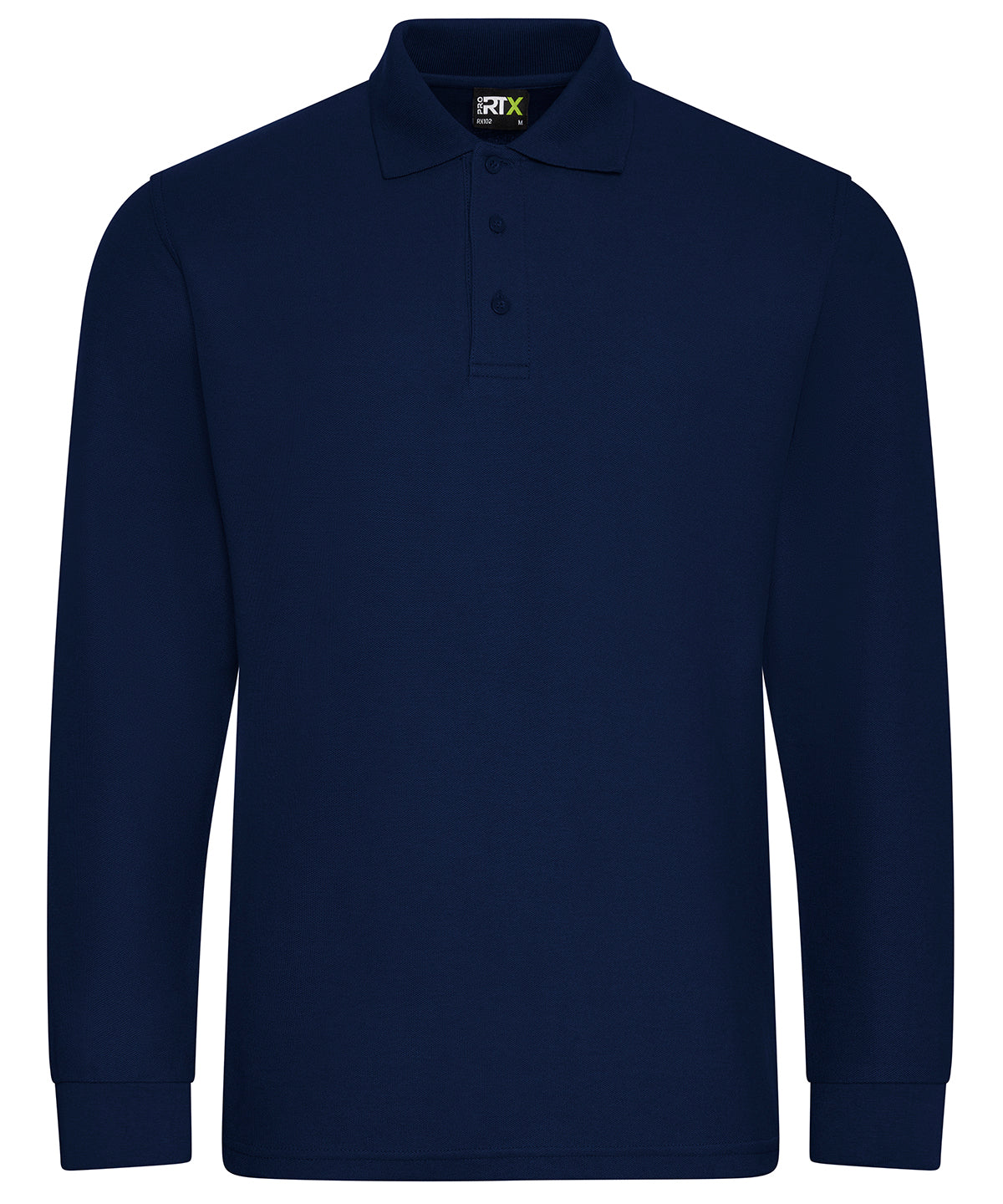 Prortx Pro Long Sleeve Polo Shirt 50% Cotton Workwear Cuffed Hem Sizes S-4XL