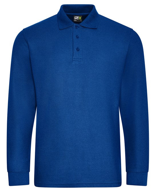 Prortx Pro Long Sleeve Polo Shirt 50% Cotton Workwear Cuffed Hem Sizes S-4XL
