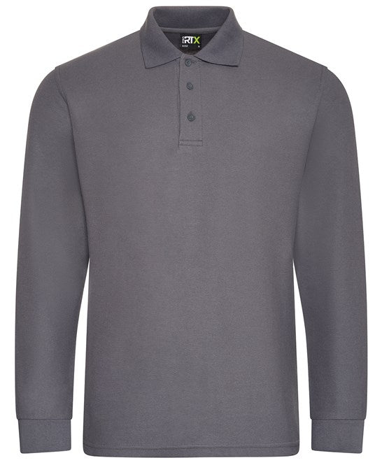 Prortx Pro Long Sleeve Polo Shirt 50% Cotton Workwear Cuffed Hem Sizes S-4XL