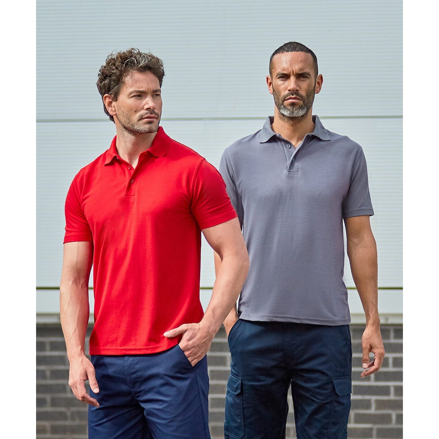 Prortx Pro Polyester Polo Shirt Modern Fit Ribbed Collar Durable Workwear