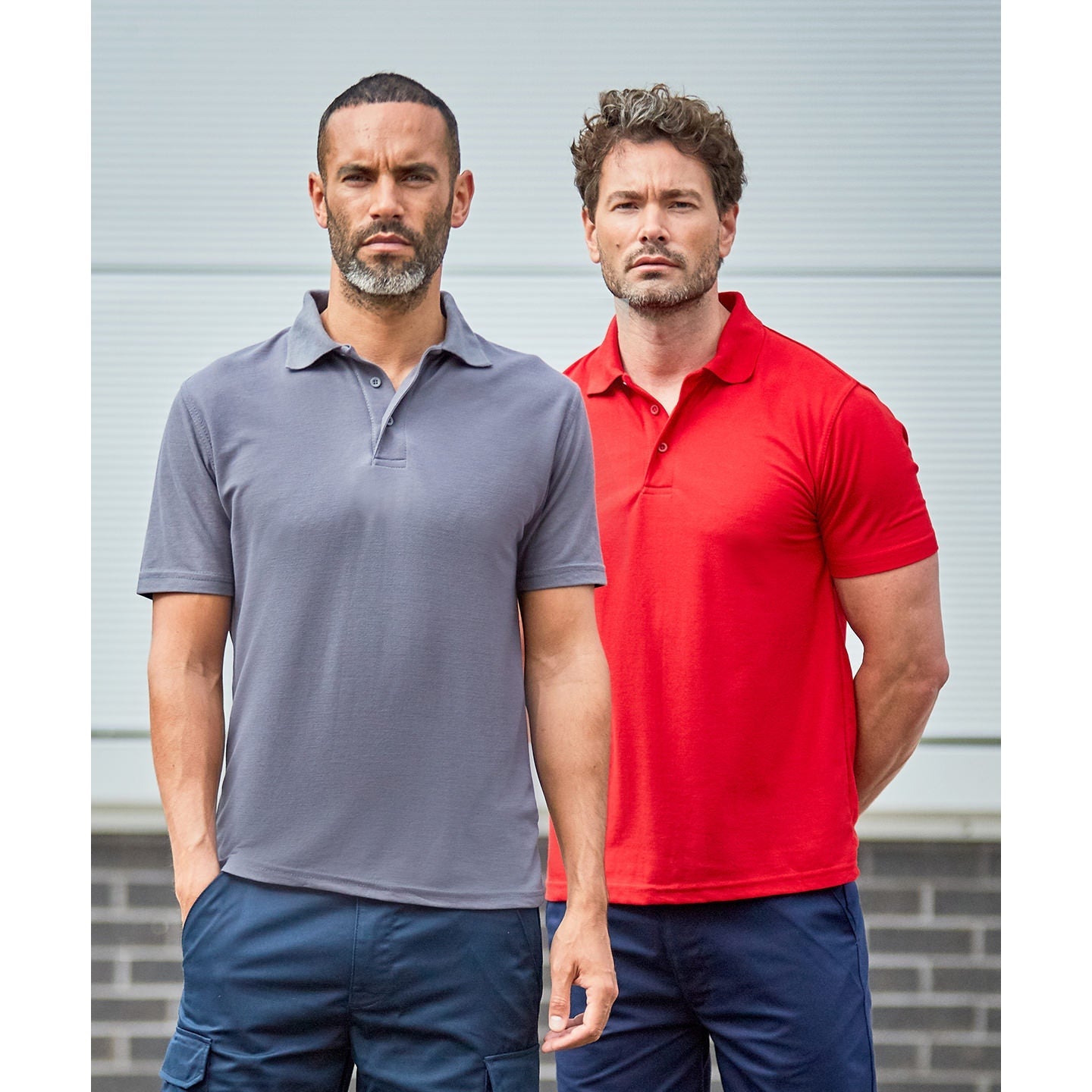 Prortx Pro Polyester Polo Shirt Modern Fit Ribbed Collar Durable Workwear