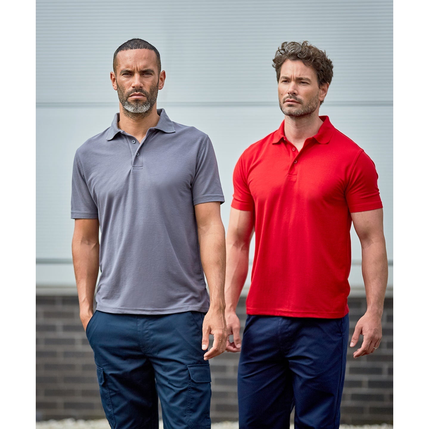 Prortx Pro Polyester Polo Shirt Modern Fit Ribbed Collar Durable Workwear