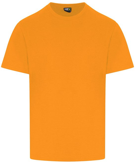 Prortx Pro T-Shirt Orange Polycotton Workwear Short Sleeve Ribbed Collar