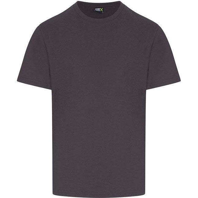 Prortx Pro T-Shirt Solid Grey Workwear Durable Polycotton Short Sleeve XS-6XL