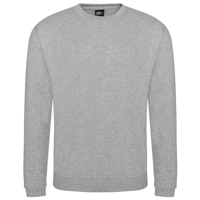 Prortx Pro Sweatshirt Heather Grey Modern Fit Durable Workwear Uniform S-7XL