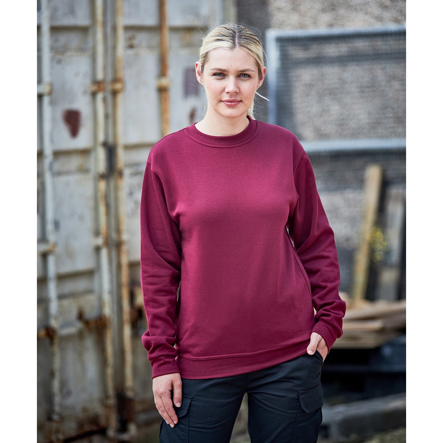 Prortx Pro Sweatshirt Charcoal Modern Fit Durable Workwear Uniform Sizes S-7XL
