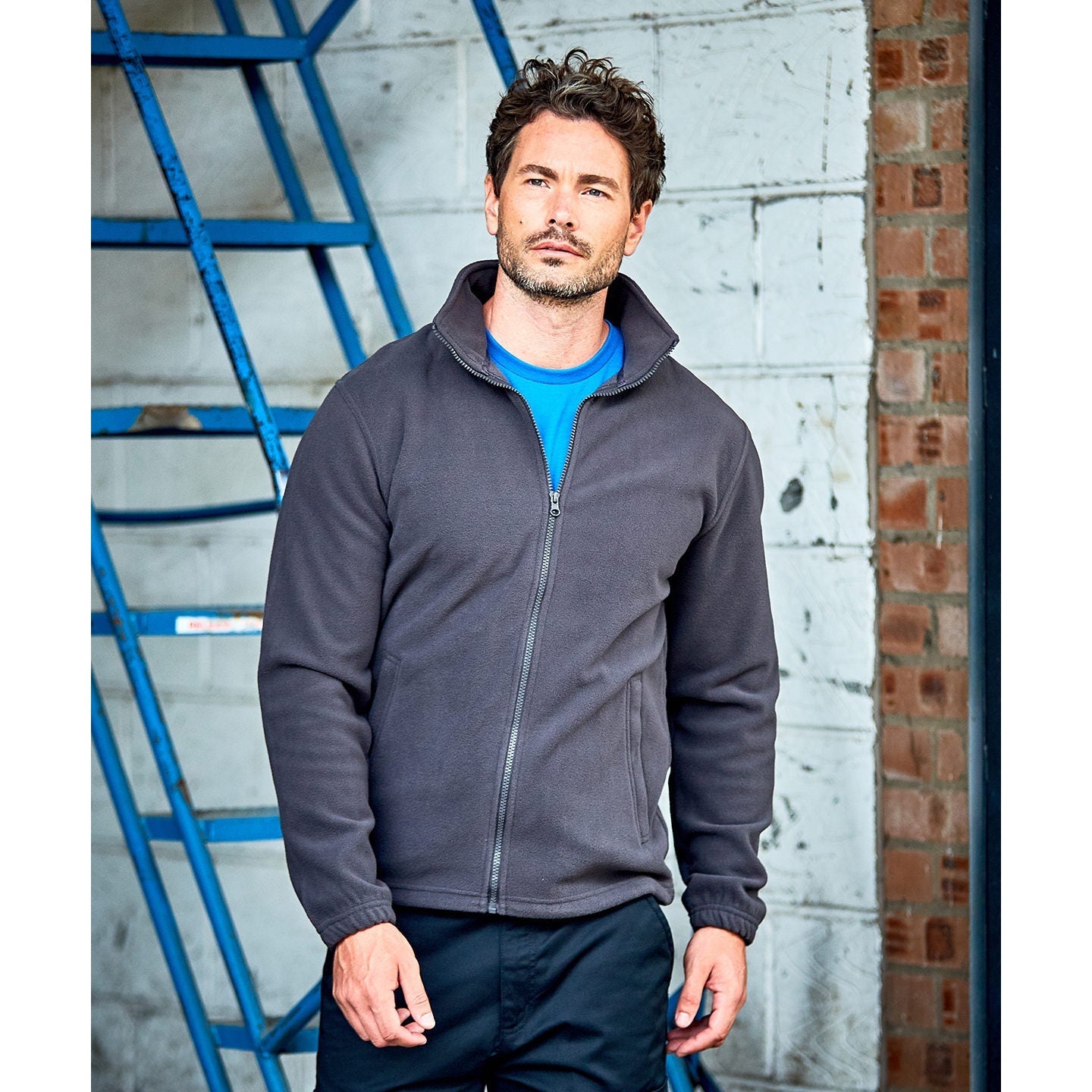 Prortx Pro Fleece Jacket with Full Zip, Adjustable Hem, Elastic Cuffs