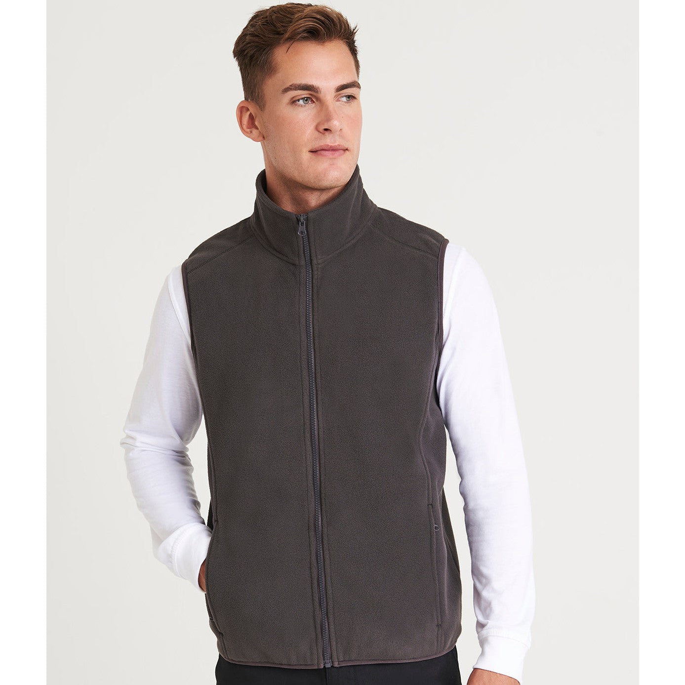 Prortx Pro Fleece Gilet Unisex Full-Zip Warm Layering Piece with Pockets