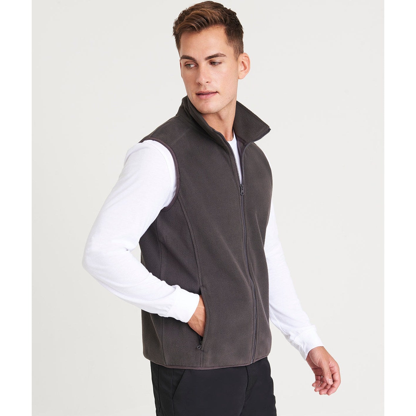 Prortx Pro Fleece Gilet Unisex Full-Zip Warm Layering Piece with Pockets