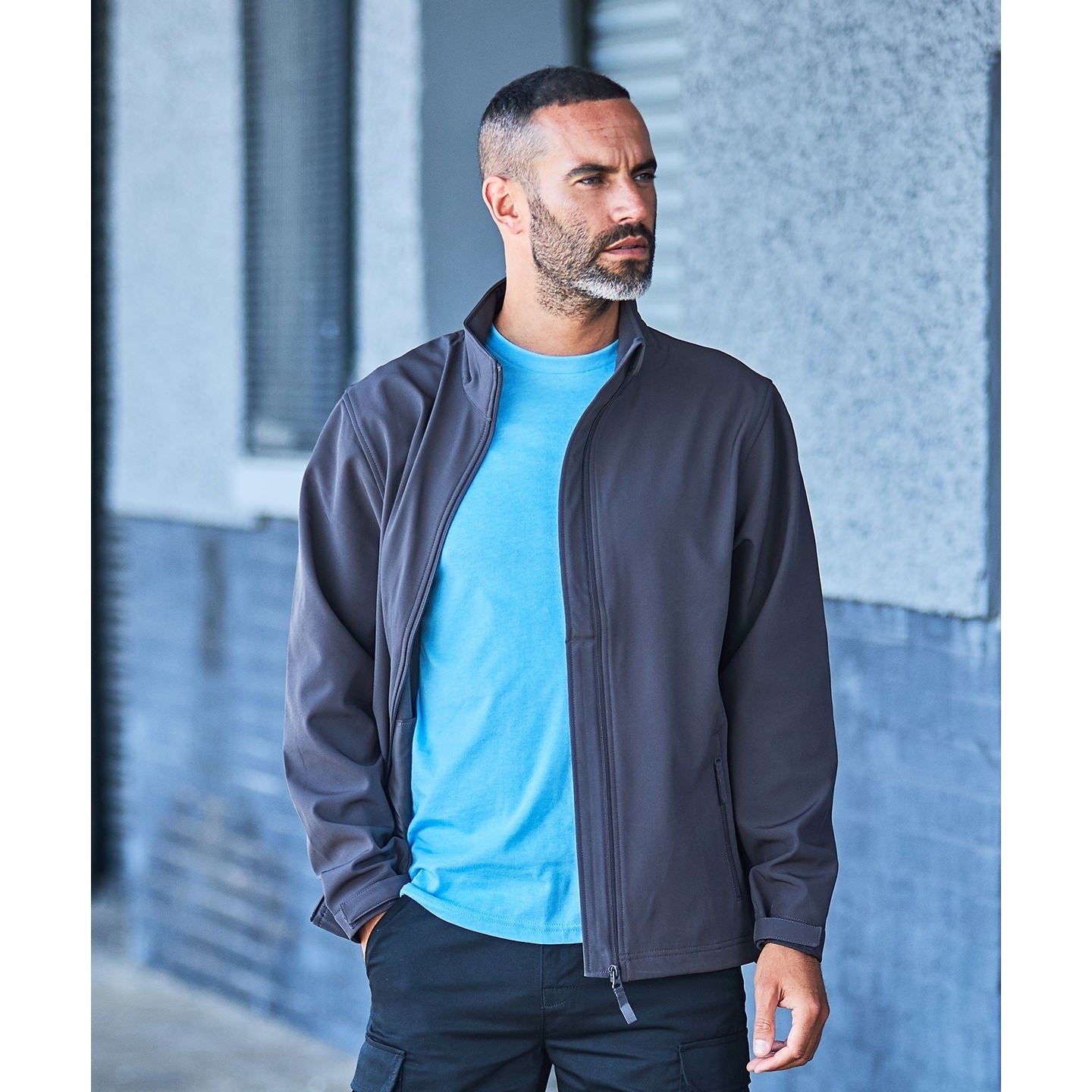 Prortx Pro Softshell Jacket 2-Layer Warm Outdoor Workwear with Pockets