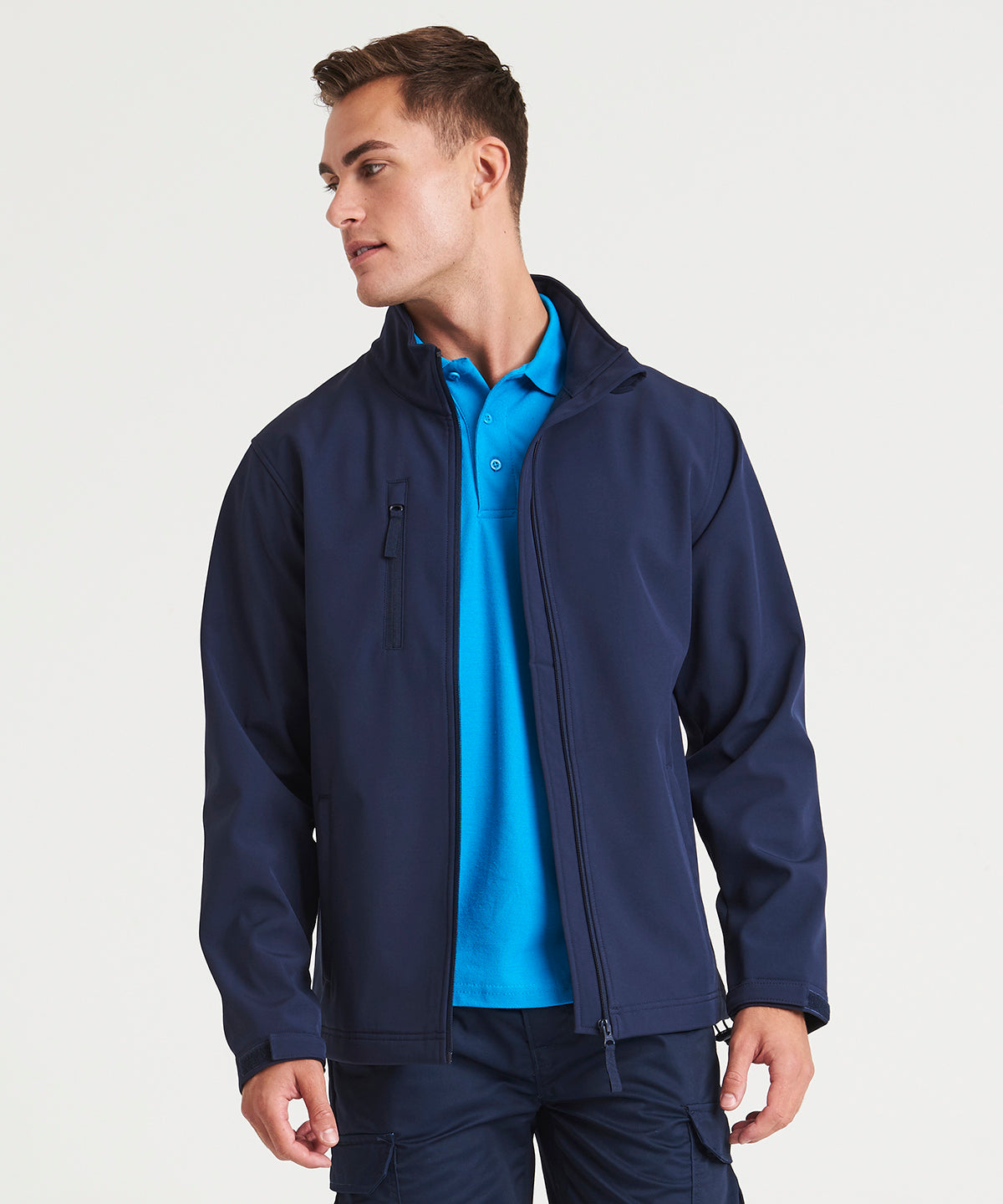 Prortx Pro Three-Layer Softshell Jacket Windproof Showerproof Adjustable Fit