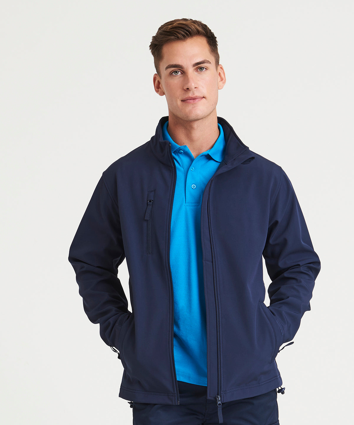 Prortx Pro Three-Layer Softshell Jacket Windproof Showerproof Adjustable Fit