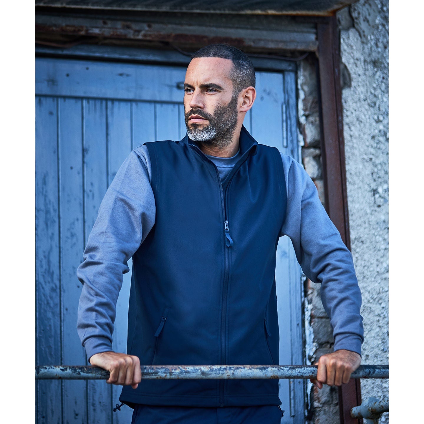 Prortx Pro Softshell Gilet Windproof Showerproof Full Zip Relaxed Fit S-5XL