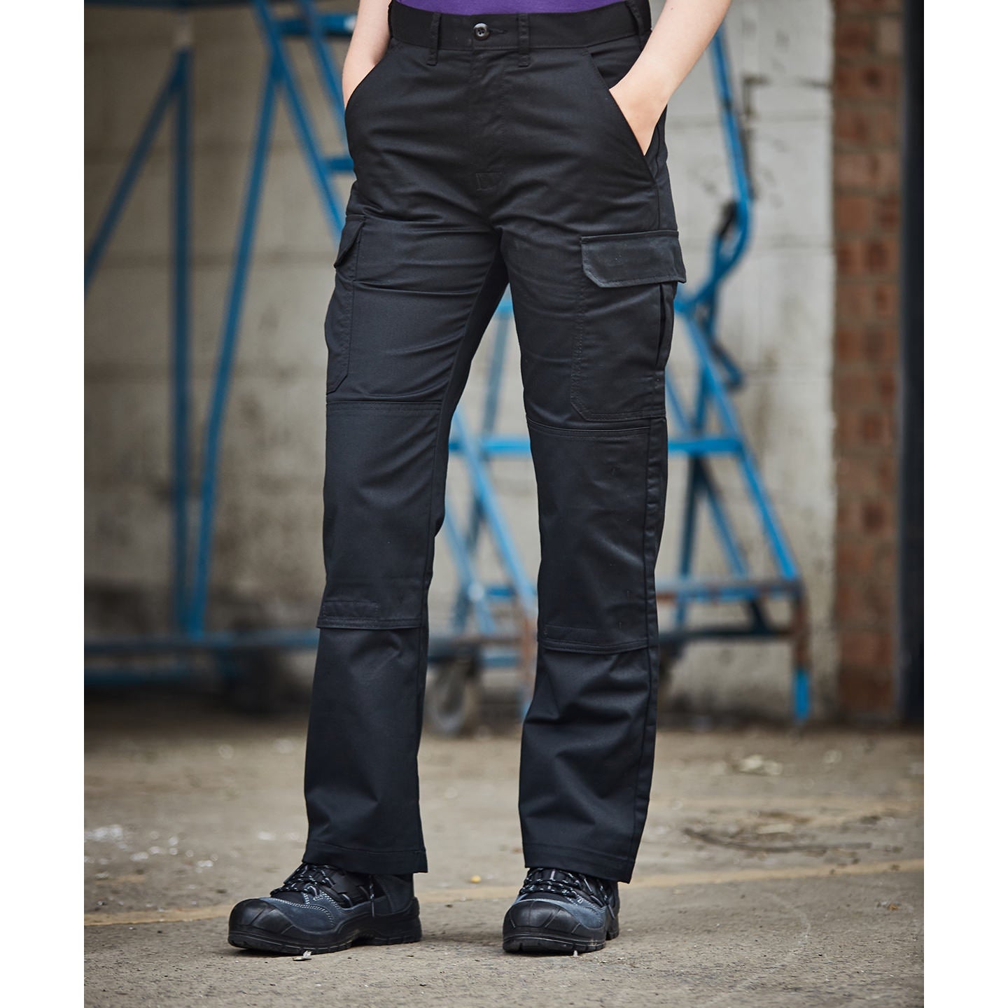 Prortx Pro Workwear Cargo Trousers with Knee Pad Pockets, Multiple Sizes