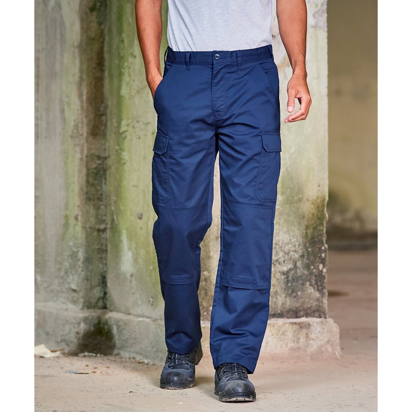 Prortx Pro Workwear Cargo Trousers with Knee Pad Pockets, Multiple Sizes