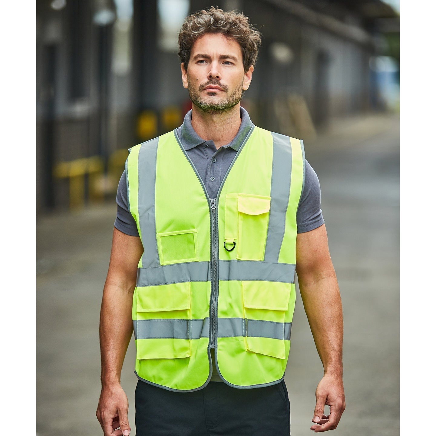 Prortx High Visibility Executive Waistcoat with ID Pocket & Reflective Tape
