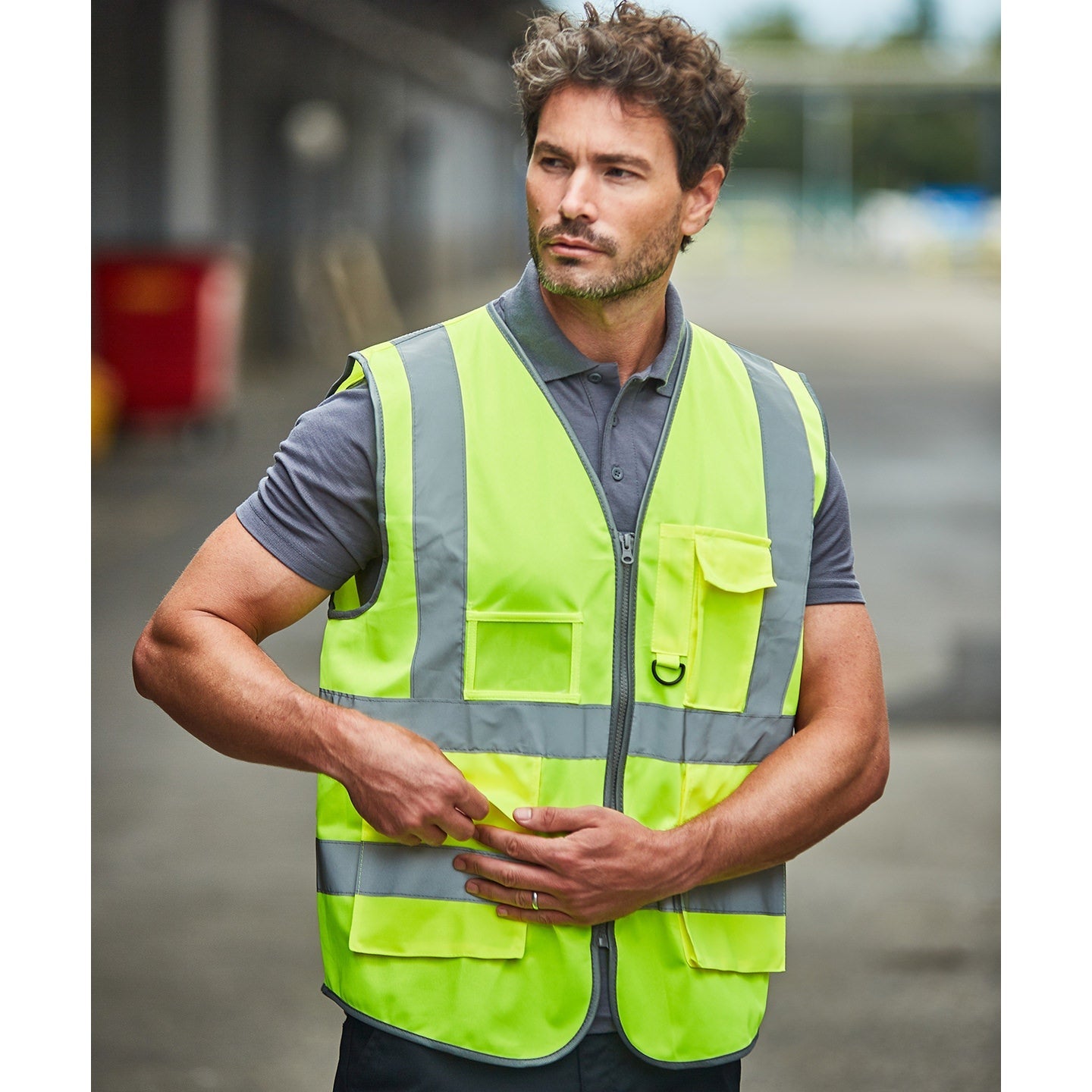 Prortx High Visibility Executive Waistcoat with ID Pocket & Reflective Tape