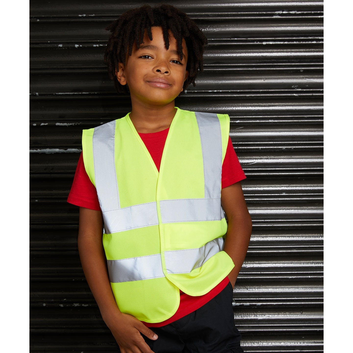 Prortx High Visibility Kids Waistcoat Vest EN 1150 Reflective Safety Gear