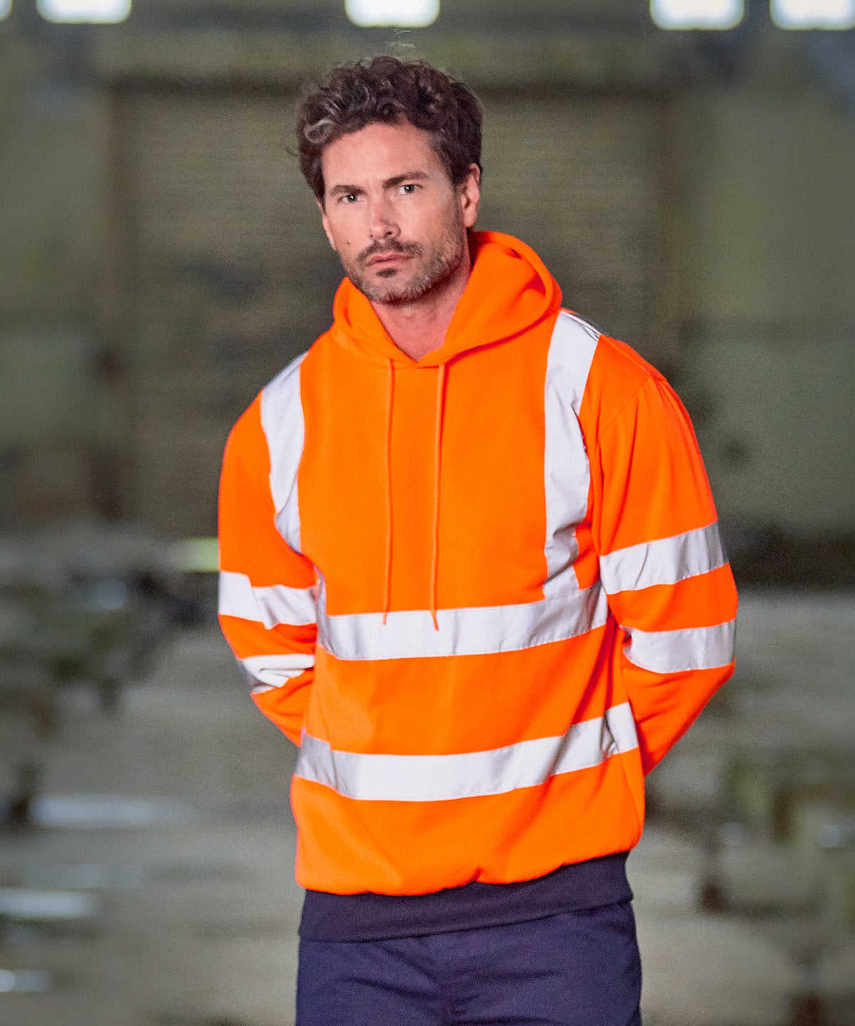 Prortx High Visibility Hoodie EN ISO 20471 Class 3 Adjustable Drawcords
