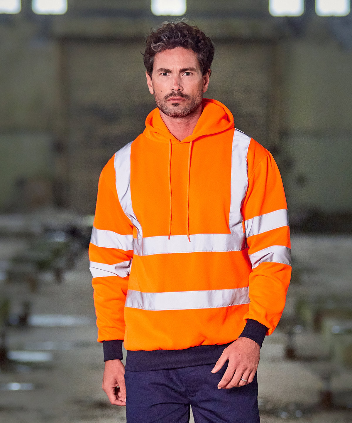 Prortx High Visibility Hoodie EN ISO 20471 Class 3 Adjustable Drawcords