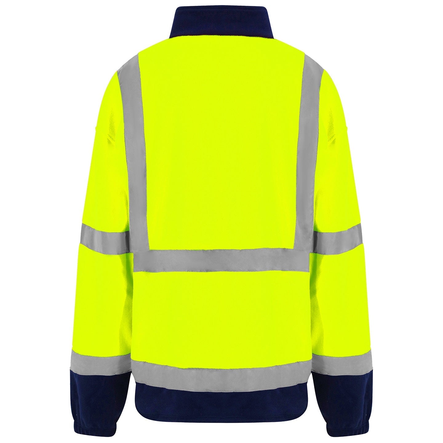 Prortx High Visibility Full-Zip Fleece Jacket Class 3 Reflective Workwear