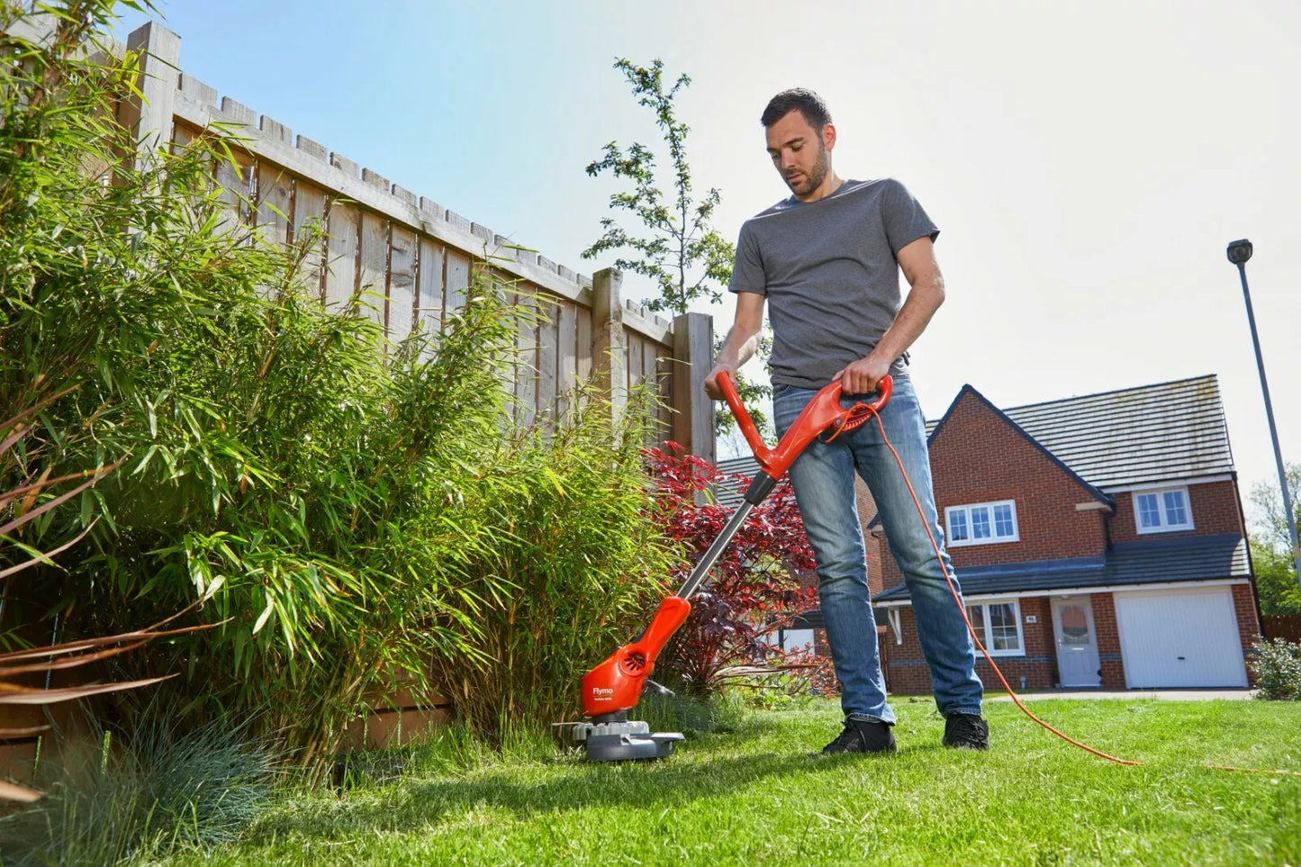 FLYMO Contour 500E 3-in-1 Electric Grass Trimmer Edger 500W 25cm Cutting Width
